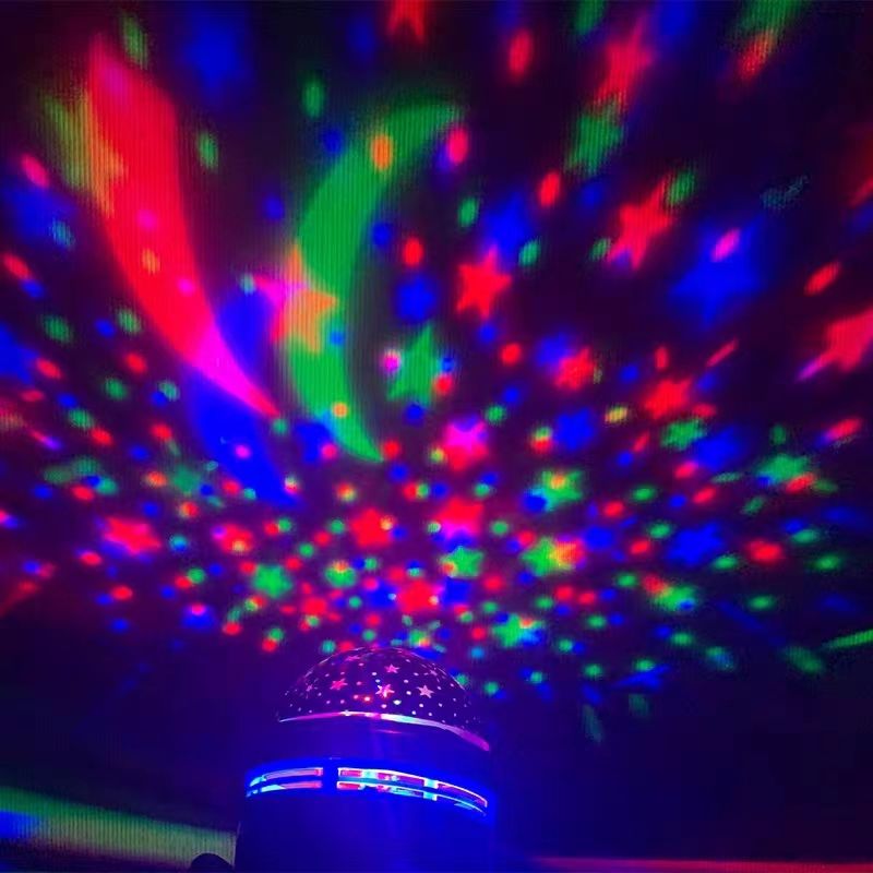 Gypsophila Atmosphere USB Romantic Dreamy Colorful Birthday Gift Plug-in Car Decoration Starry Sky Projection Light