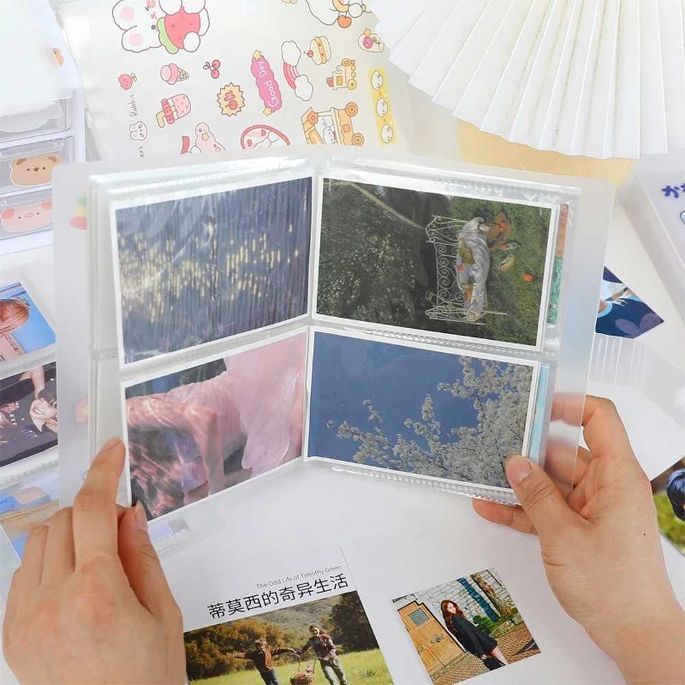 3/4/5/6 Inch PP Surface Photo Album Photocard Holder Sleeves Scrapbook Collect Book Album 10x15 Trading Card Binder Protector Z250729
