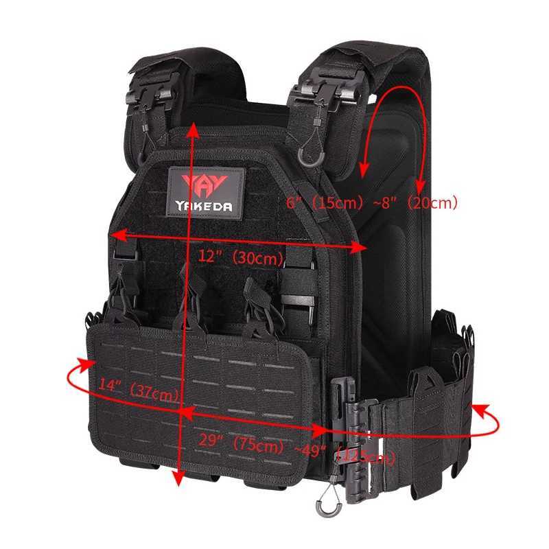 Lightweight Quick Release Tactical Vest Laser Cutting Plate Carrier Combat 1000D Molle Chaleco Tactico Tactical Vest Z250728