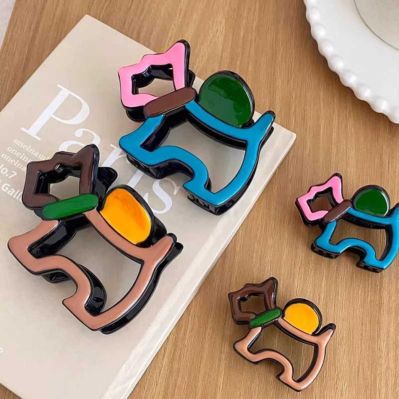Cute Cartoon Hollow Dog Hair Claw for Women Girls Sweet Hair Ornament Headband Hair Claw Clip Hairpin Fashion Hair Accessories Z250729
