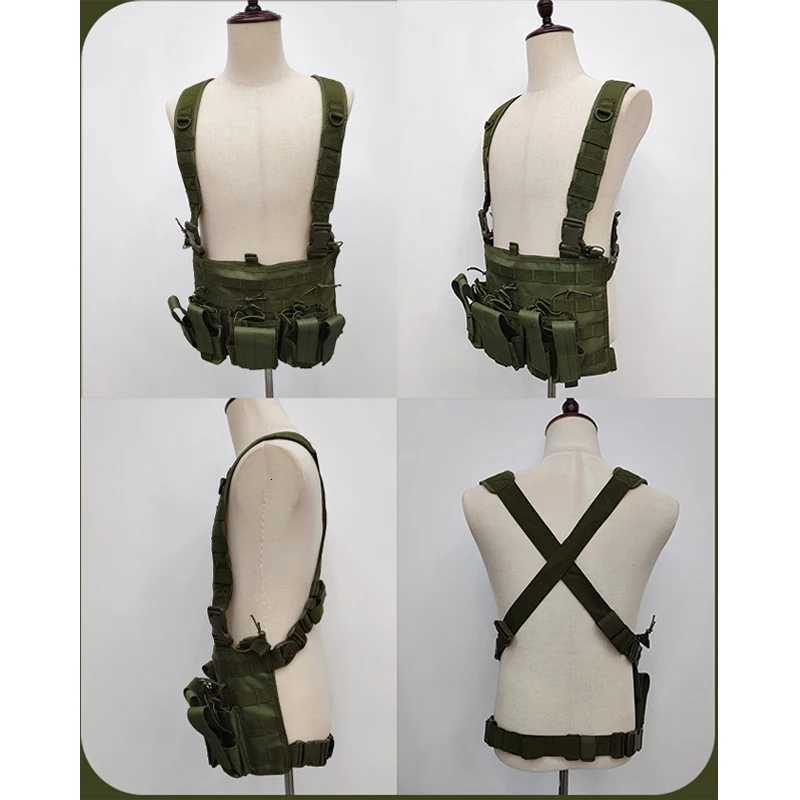 Outdoor Tactical Traning Molle System Light Weight Vest Chest Hanging Protective Gear Z250728