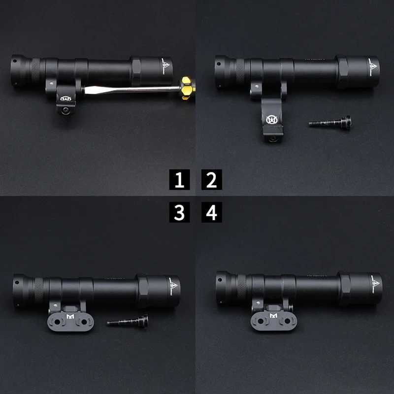 Vadsn Tactical M640 M640B Scout Light Airsoft M640b Flashlight Base Metal Outdoor Hunting Spotlight Fit M-lok Keymod 20mm Rail R250728