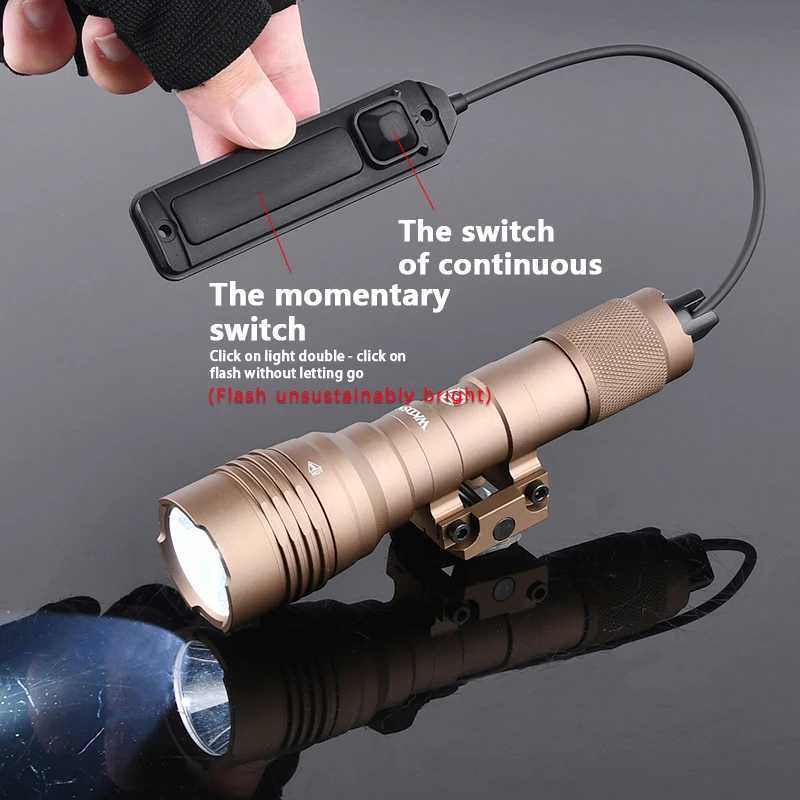 WADSN HL-X Flashlight 900 Lumens Scout Light White LED Strobe Lamp High Power Spotlight Hunting AccESSories Fit 20MM Rail R250728