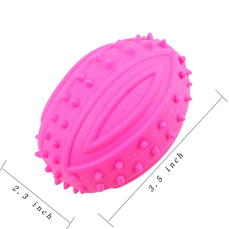 Pet Small Dog Treats Rugby Puppy Interactive Toy Ball Cat for Large Chew Hedgehog Teeth Cleaning Ball 250729