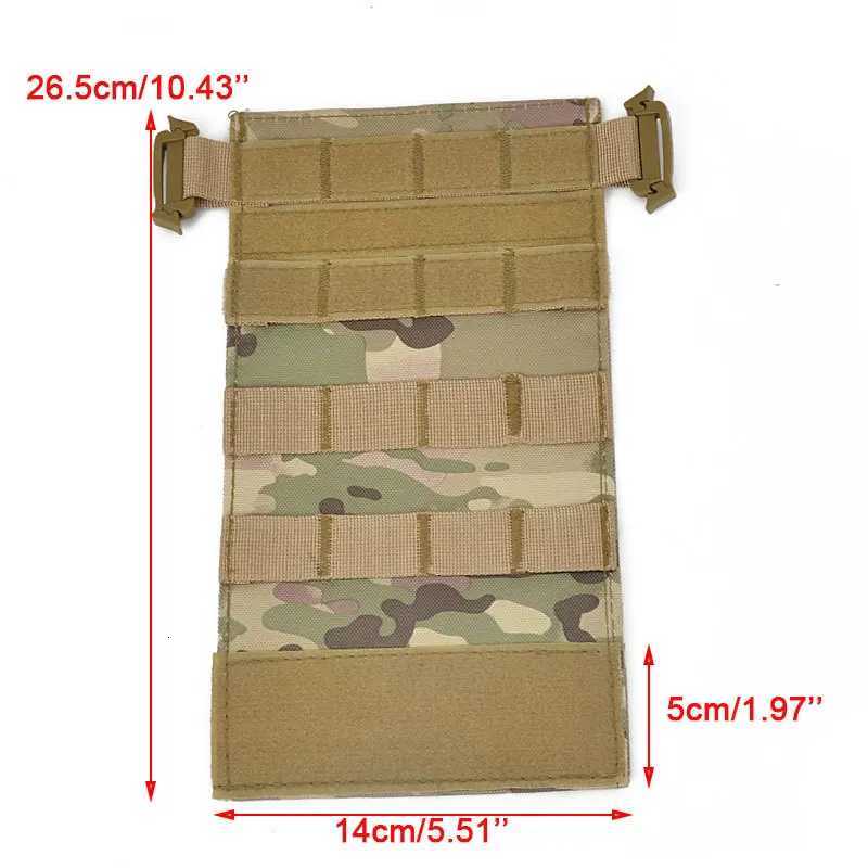 Tactical Front Panel MOLLE Vest Chest Rig Platform Modular for MK3 MK4 MFC2.0 Quick Release Plate Hunting Airsoft Accessories Z250728