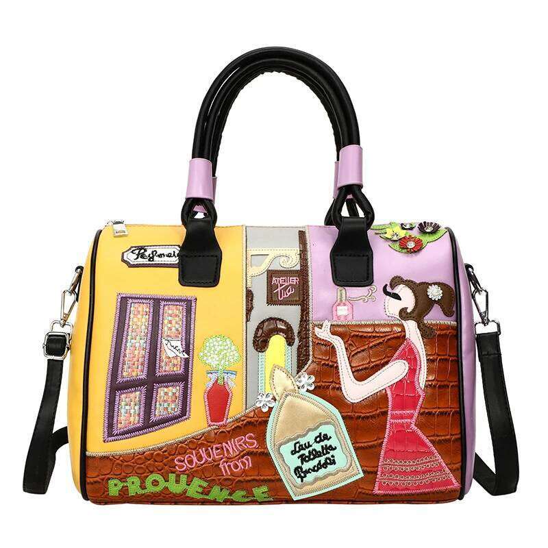 Fashion PU Leather Handbags Shoulder Large Capacity Ladies Zipper Messenger Bags for Women Casual Boston Crossbody Bag