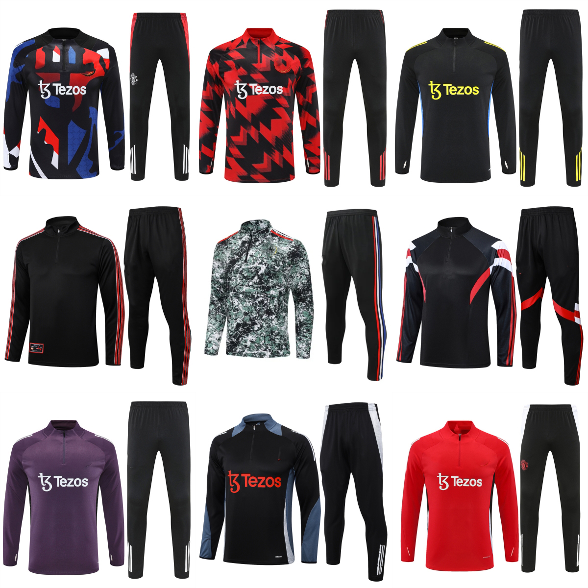 2024 25 MAINOOES RASHFORD Kids Football Tracksuit Men Soccer Training wear kit Chandal Entrenamiento Survetement united Tuta Calcio Trainingsanzug ManchesteeES