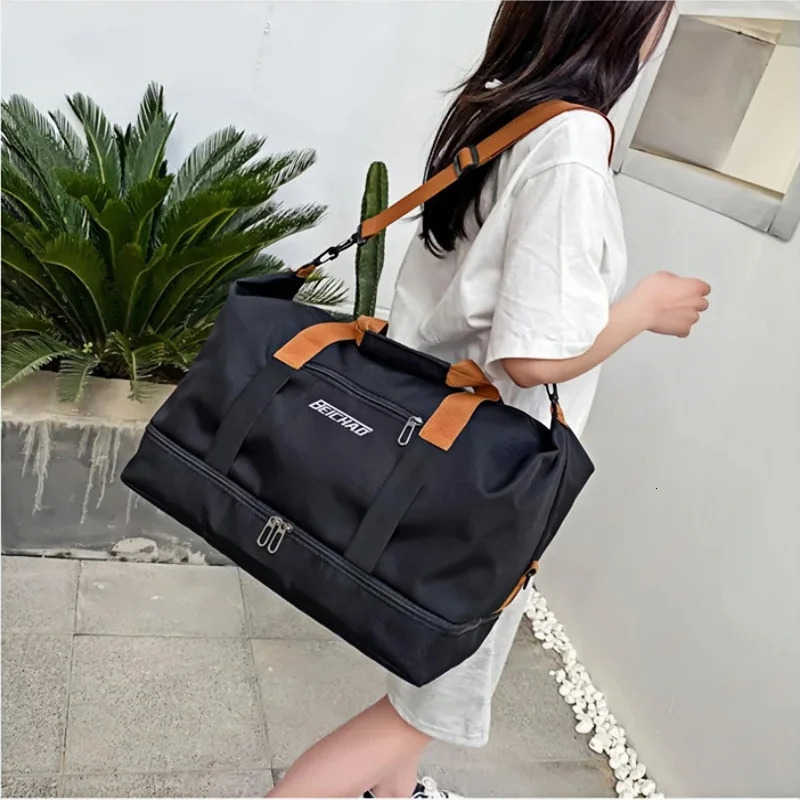 Fitness bag Short distance luggage portable travel bag Shoulder chest bag Handbag Waterproof carry-on weekend bag 250729