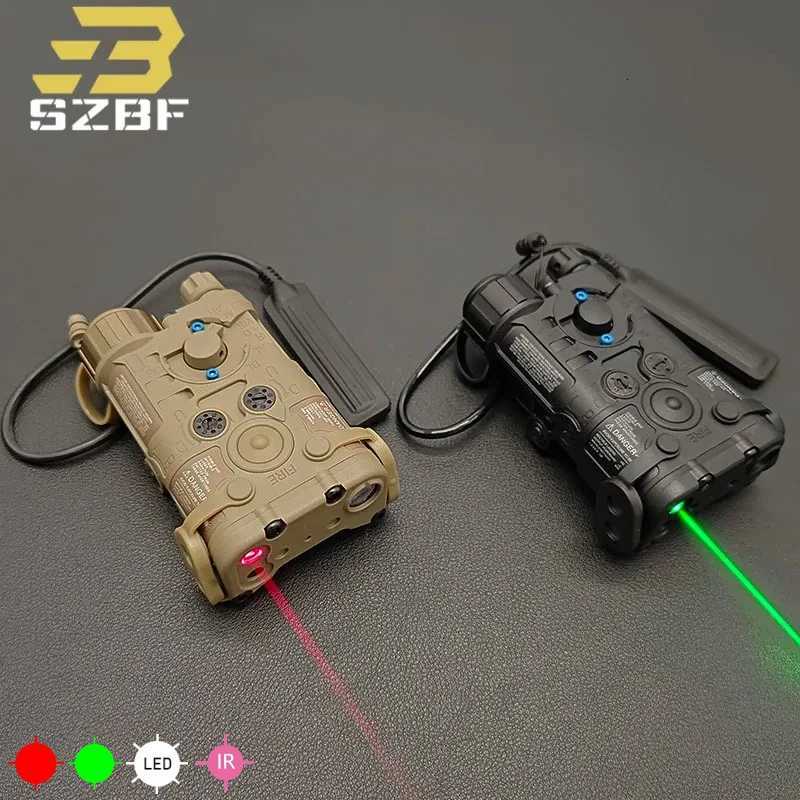 3000mAh Nylon L3 NGAL Green or Red Laser IR Pointer +LED Light Strobe Flashlight for Airsoft Hunting Weapon Lights PEQ15 DBAL-A2XJ250728