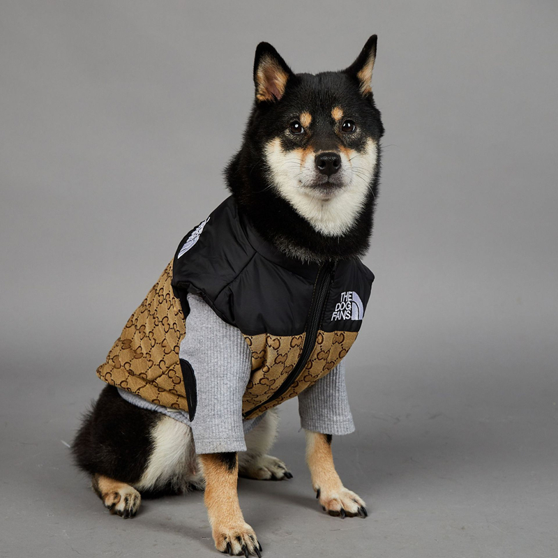 The Dog Fans Dogs Clothes Designer Pets Coats Autumn and Winter Dog Apparel Stylish Dog Jacket for Small Medium Large Dogs Warm Coats for Cold Weather, Snow & Winter Y367