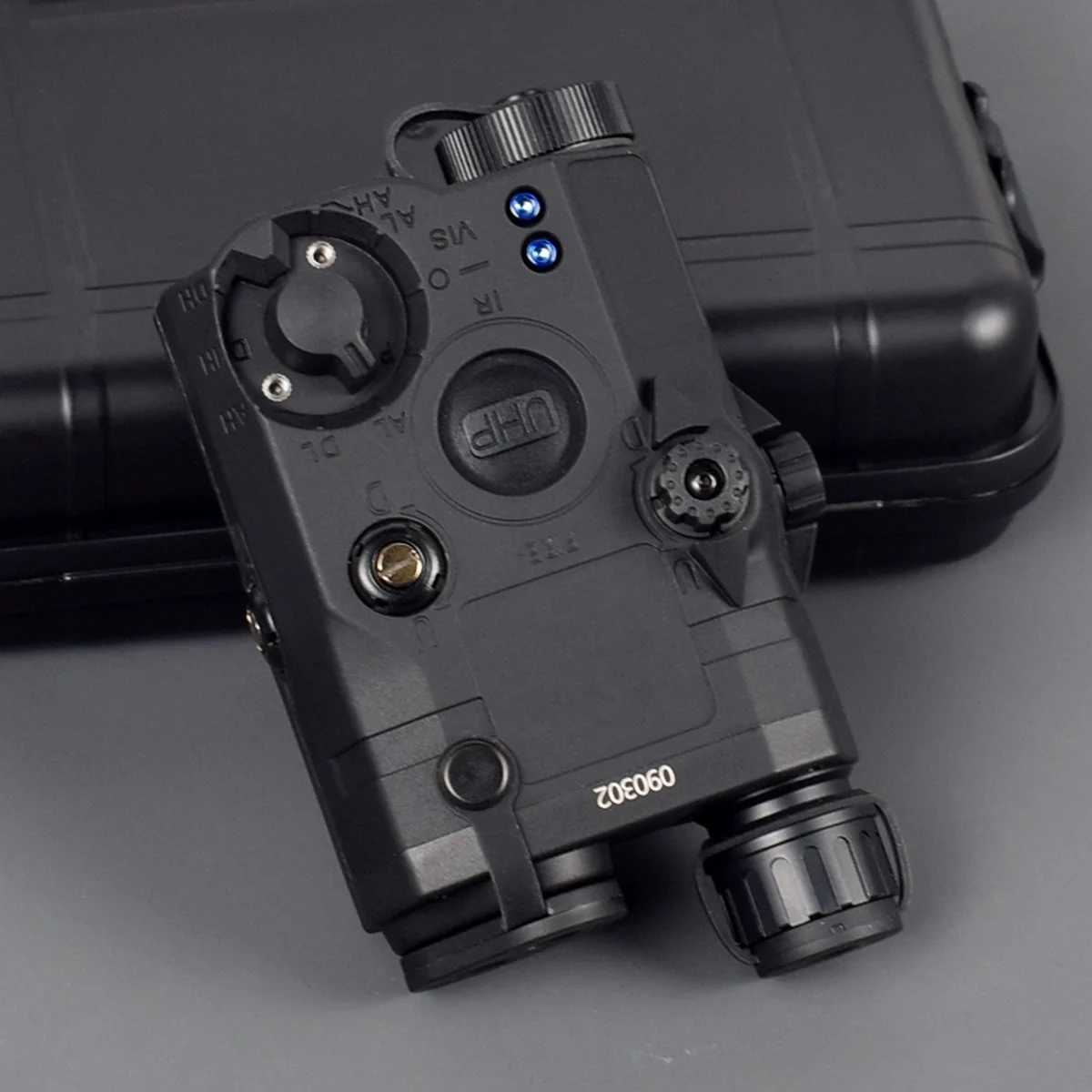 Tactical Airsoft UHP AN PEQ 15 PEQ-15 LA5C Red Dot Green Blue Laser Indicator IR Fill Light Hunting Scout AR15 20MM RailXJ250728
