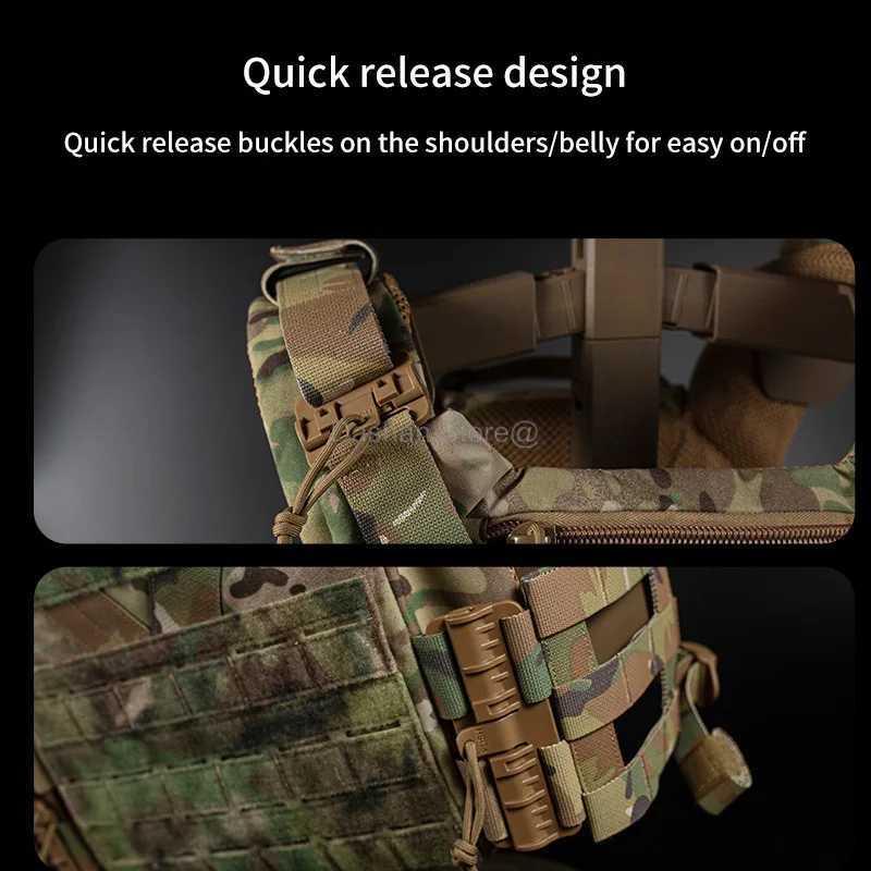 Outdoor 3.0 Tactical Hunting Vest K19 Plate Carrier MOLLE Quick Release Fast Adjust Cummerbund CS Airsoft Combat Gear Z250728