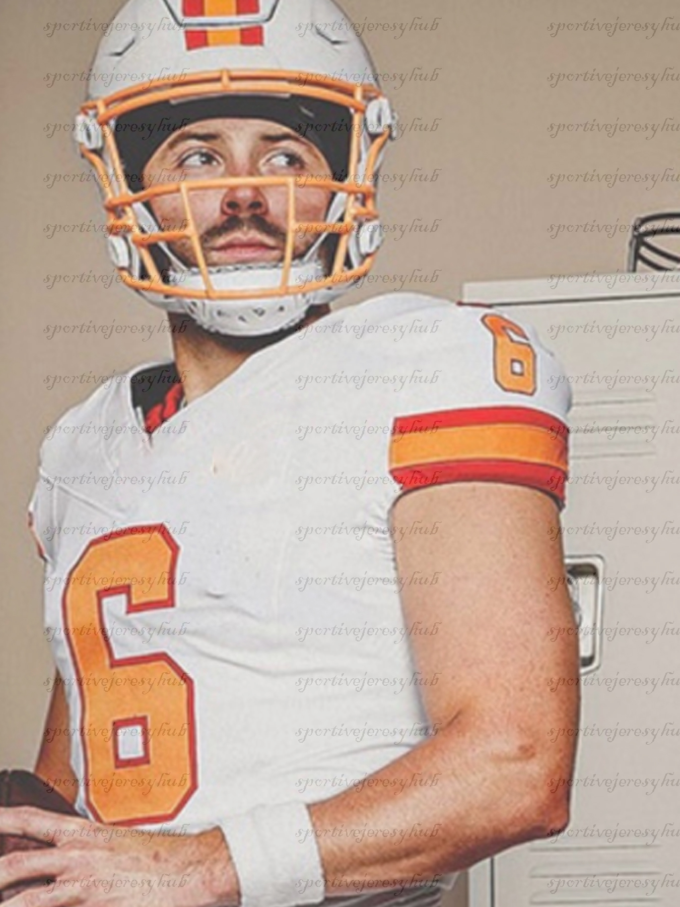 6 Baker Mayfield 2025 Football Jerseys 13 Mike Evans 12 Brady 7 Bucky Irving David Reddick Chris Godwin Jr. 2 Emeka Egbuka Vita Vea McLellan Alstott C