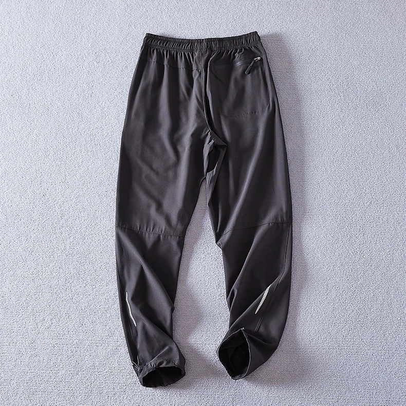Men's Casual Athletic Long Pants - Nylon Spandex Fabric with Comfortable Loose Fit