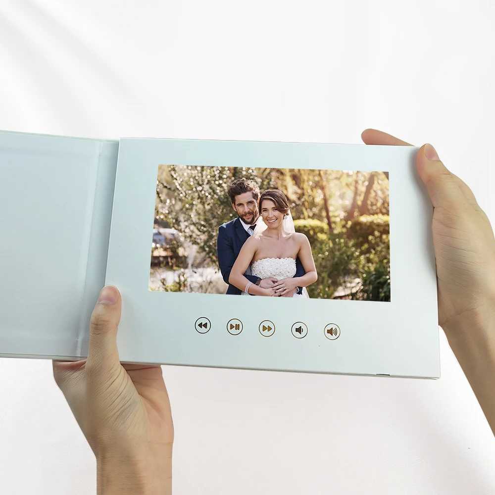 Luxury Linen Bound Video Book Wedding Video Album Up to 3 hours of video 7 IPS Display 4GB of memory and Rechargeable Battery Z250729