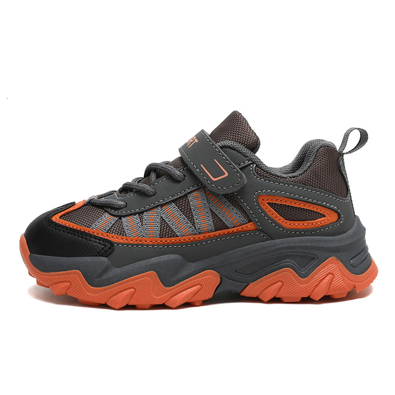 Children's Hiking Climbing Trekking Sports Boys Trendy Breathable Waterproof Non-slip Mid-top Spring Summer Outdoor Shoes
