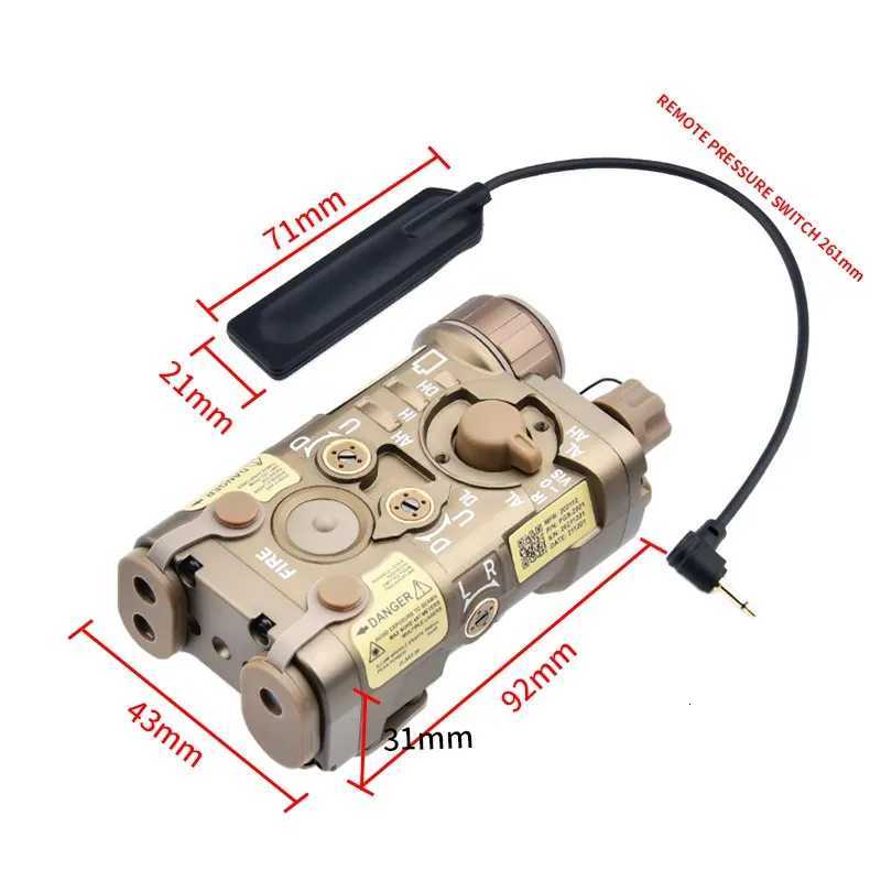 Tactical Metal NGAL Red Green Blue Dot Strobe IR Indicator M300 M600 Scout Light Fit 20mm Rail Airsoft Weapon AccessoryXJ250728