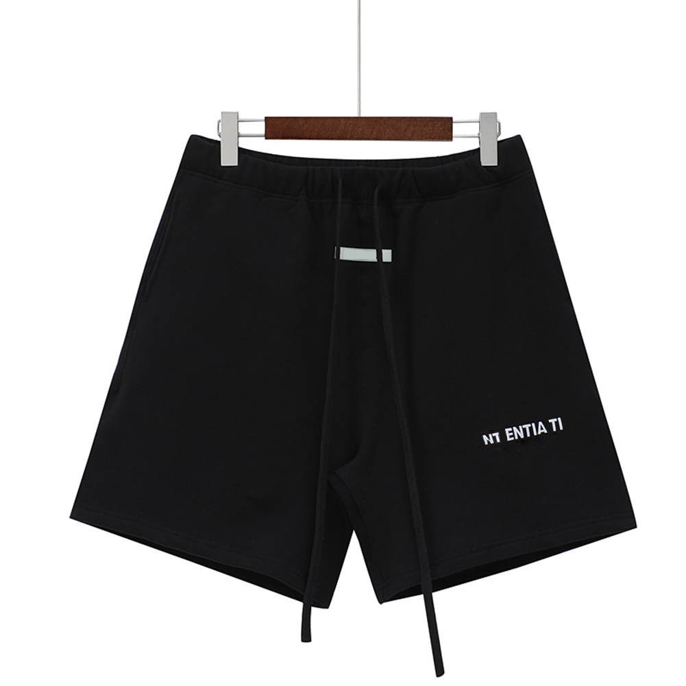 Designer High-Quality Men's And Women's Streetwear Shorts Fashion Draw Rope Reflective Knee Length Pants Black Colors Casual Sports Pan