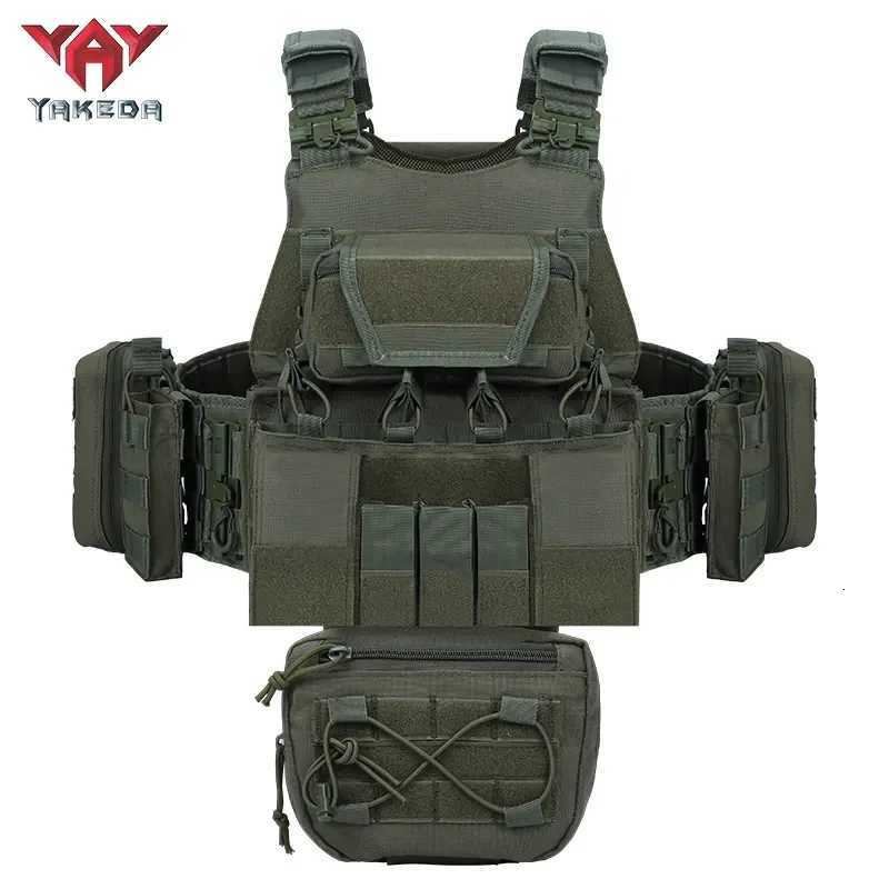 YAKEDA Tactical Plate Carrier for Men1000D Nylon Quick Release Laser-Cutting Modular Lightweight Vest Z250728