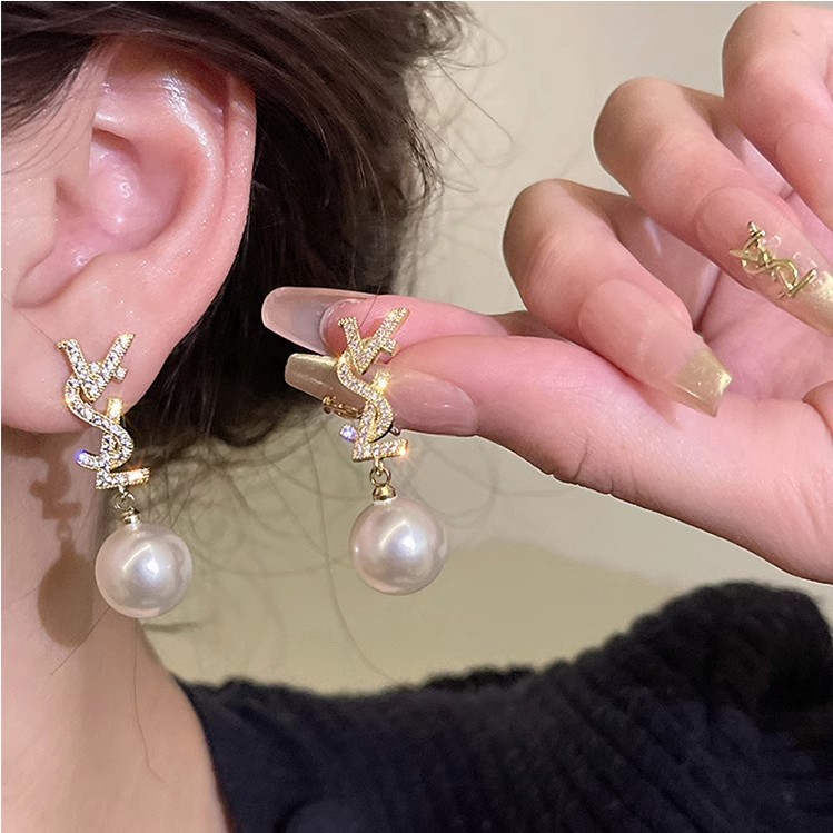 925 silver needle pearl earrings new style burst of high quality temperament small fragrance wind earring earrings wholesale