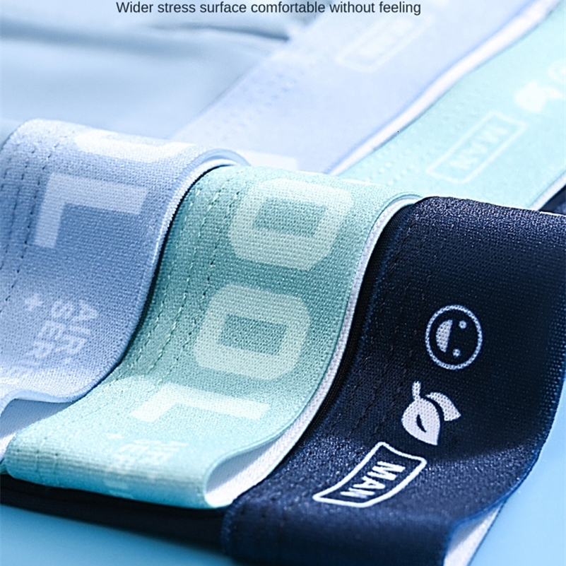 4Pcs Boxer Shorts Mens Underwear Ice Silk Underpants Sexy Panties 3A Antibacterial Breathable Elastic Lingerie Plus Size L6XL y250725