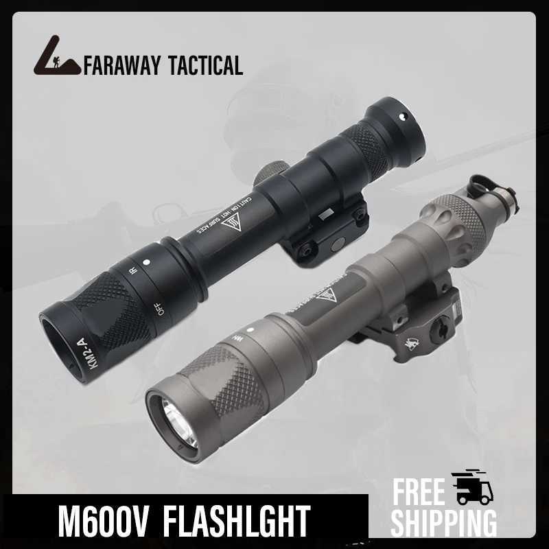 Tactical SF M600V M600V-IR Weapon Gun Light LED Light And IR Infrared Output For Airsoft Rifle AR15 M16 Hunting Accessories R250728