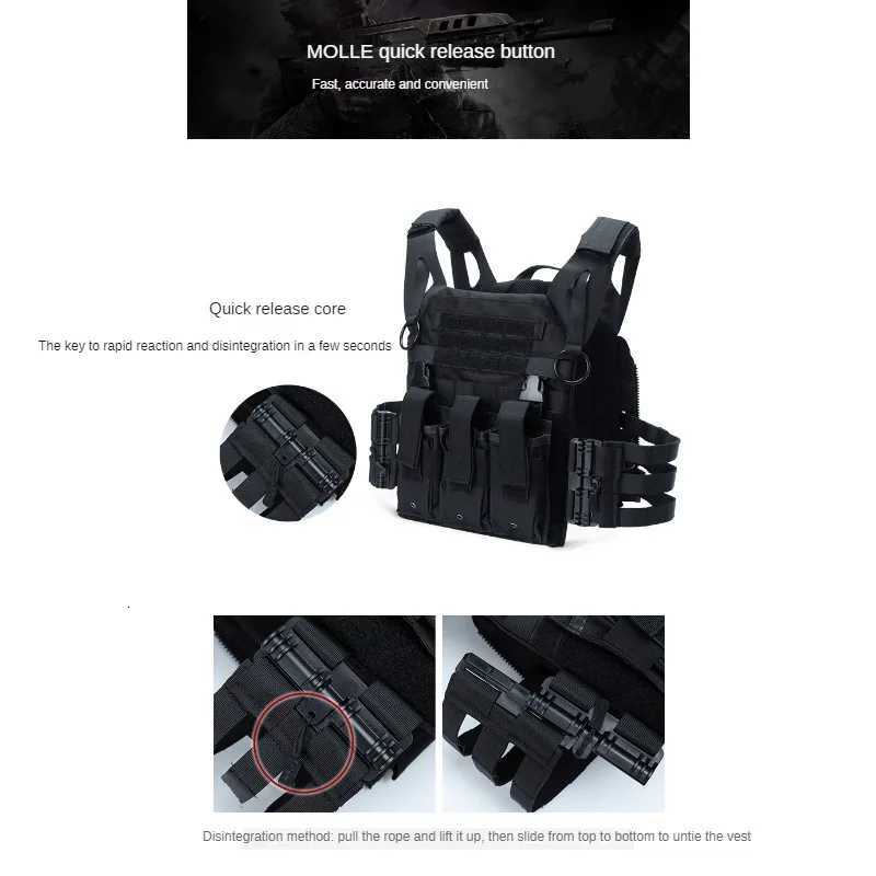 Upgraded JPC2.0 Quick Detachable Outdoor Waterproof Tactical Tank Top Armor Sports Shooting Training Military CS Clothing Vest Z250728