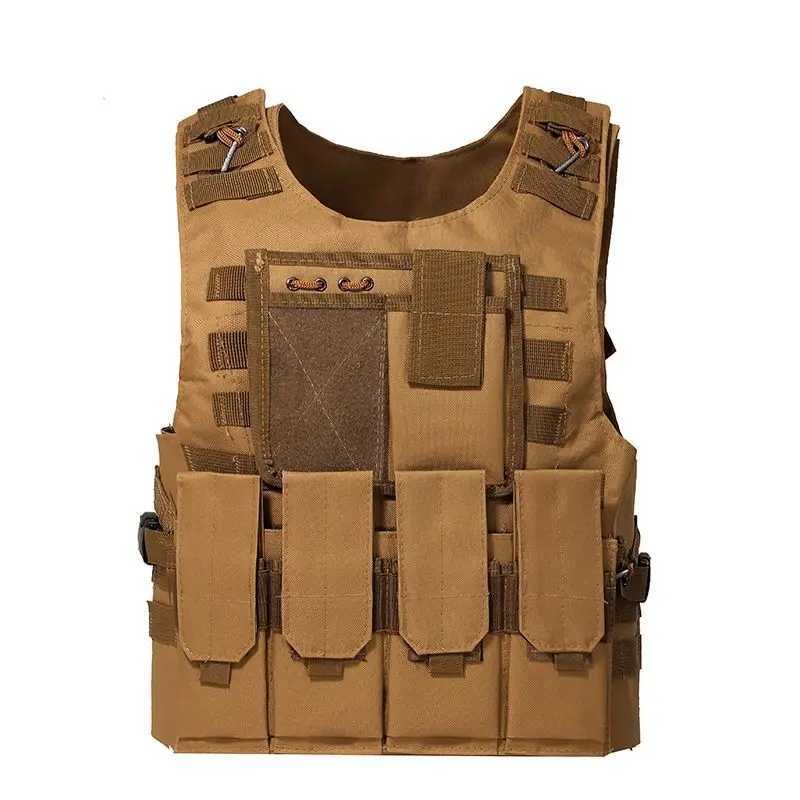 Security Tactical Vest CS Game Airsoft Assault Molle Vest Equipment Outdoor Clothing Hunting Camouflage Vest Combat Waistcoat Z250728