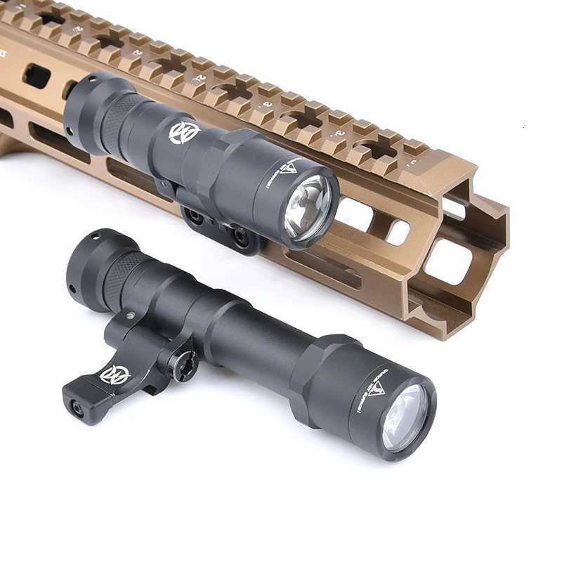 Airsoft M340 M640 M640B M340A Metal Flashlight High Power Scout Light LED Tactical M300 M600 Hunting Softair Weapon Lamp XJ250728