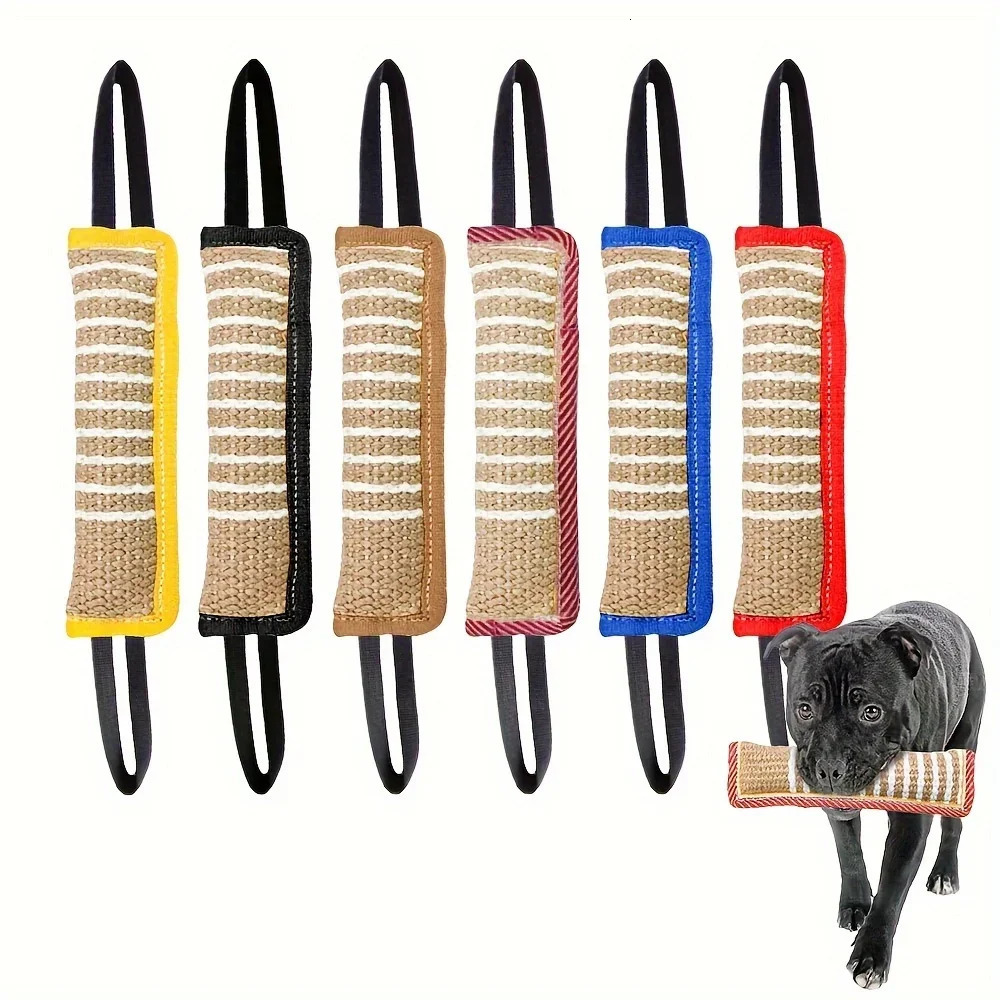 1pc Durable Jute Dog Chew Toy BiteResistant Teething Stick for Puppies Adult Dogs Natural Pet Dental Health Care Toys 250729