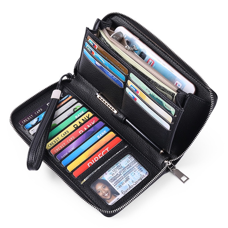Large Womens Wallet with Multiple Compartments for Cards - Durable Casual Design