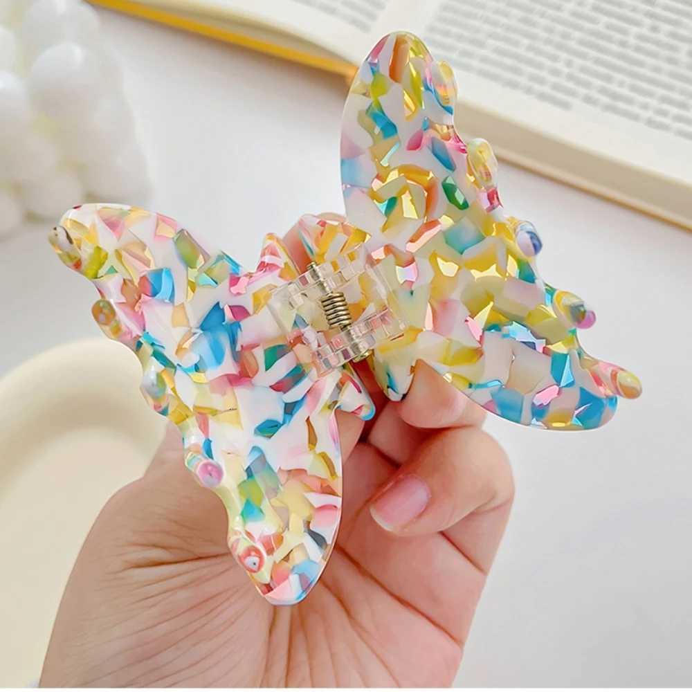 Small Size Leopard Print Acrylic Hairpins Hair Clips Crab Hair Claws For Women Girls Hair Accessories Headdress Party Gifts Z250729