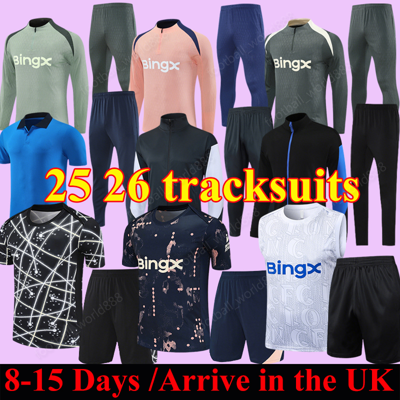 2025 Chelseas 25 26 Football Jerseys JOAO PEDRO PALMER 2026 tracksuits MADUEKE Training sets POLO NETO Vest CFC pre-match long sleeve men adult kids kit sets
