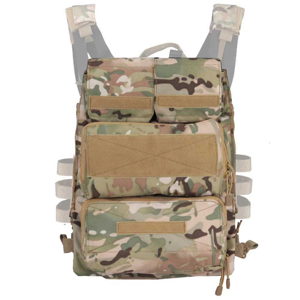 SINAIRSOFT Tactical Pouch Zip-on 2.0 Panel Platform For JPC CPC AVS Vest Vertical And Horizontal GP Magazine Expandable Pocekts Z250728