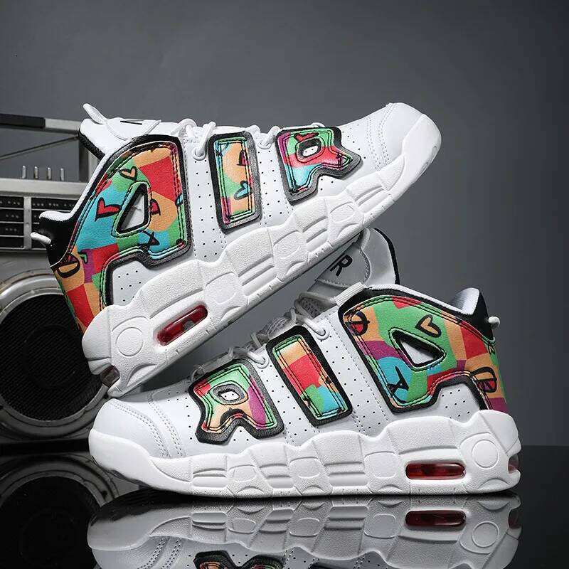 Couple's Men's and Women's Running Shoes New Style Pippen Fashion Sneakers2025Summer Breathable Comfortable Classic Versatile