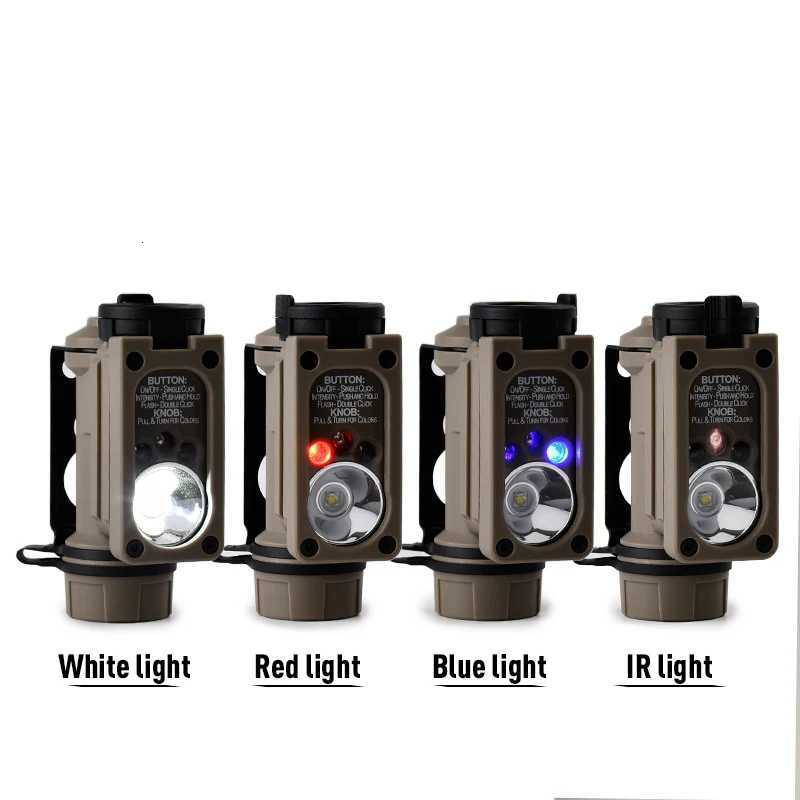 Tactical Sidewinder 2 FAST Helmet Light White LED Flashlight Red Blue IR Strobe Lamp Airsoft Hunting Gear Signal Safety Light XJ250728