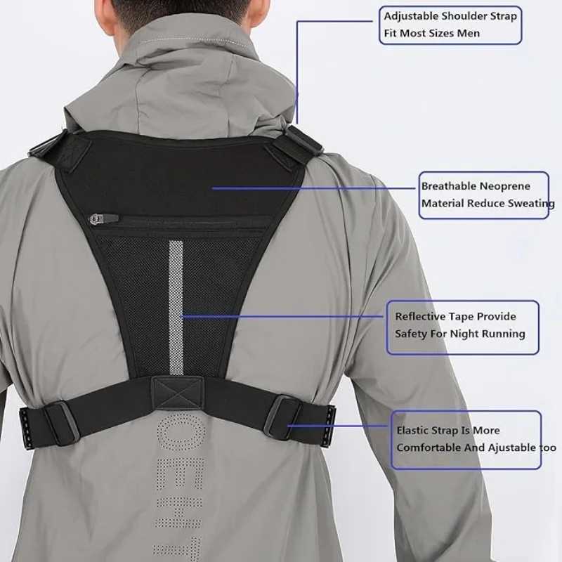 Tactical Chest Bag Mens Vest Edc Waterproof Anti-Theft Chest Pack Rig for Outdoor Cycling Bags Running Front Chest Pack Z250728