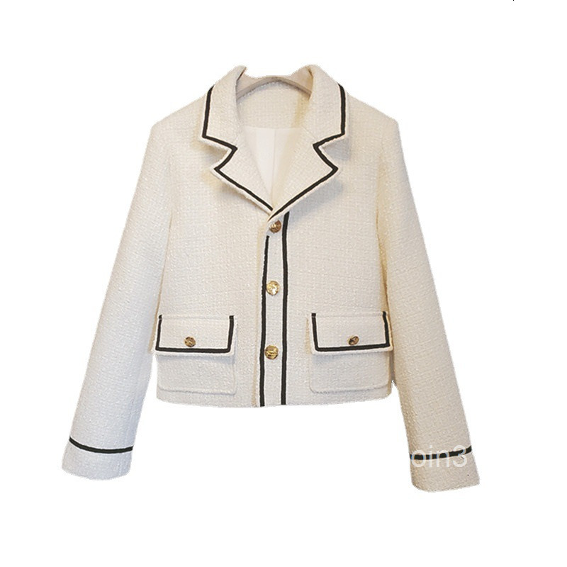 Net red autumn and winter new product Cecilia Cheung same coarse woolen cloth little xiangxi clothing coat womens short nanyou