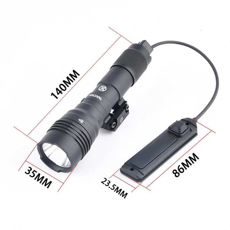 WADSN HL-X Flashlight 900 Lumens Scout Light White LED Strobe Lamp High Power Spotlight Hunting AccESSories Fit 20MM Rail R250728