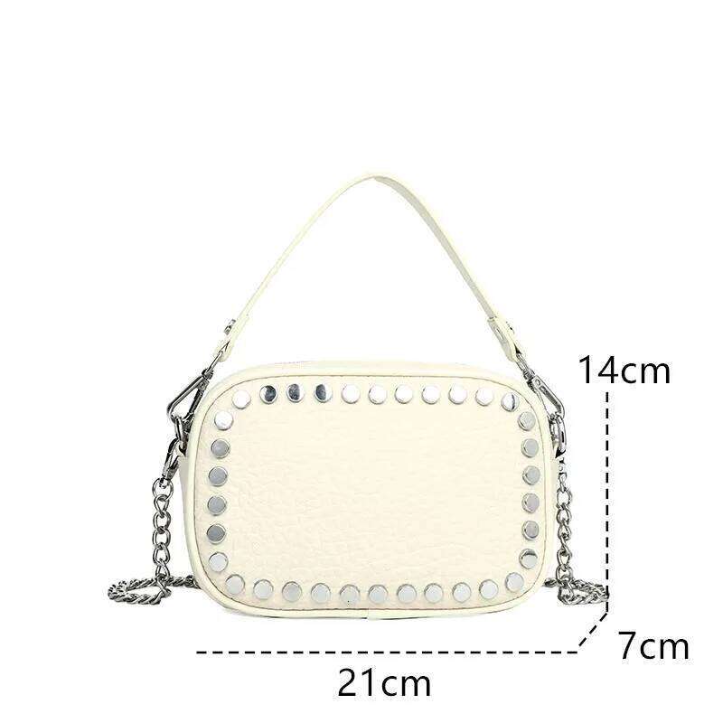 Designer bag shoulder bag crossbody bag tote bag High Quality L Genuine Leather Shoulder Crossbody Bags For Wome 2023 Rivet Chain Cowhide Handbags Fem