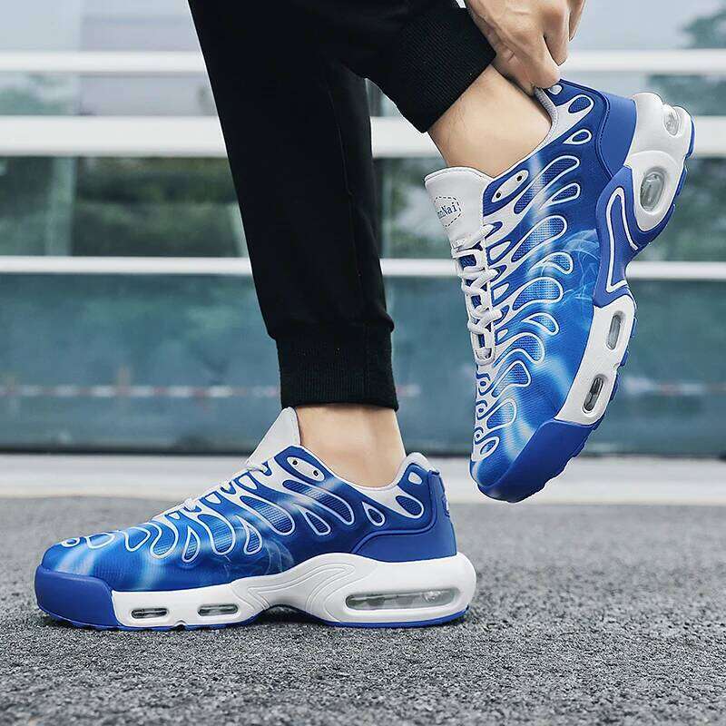 for Large-size Trendy Men's Breathable Sports Shoes Casual Thick Sole Cushion Running Shoes==zapatos Para Hombre