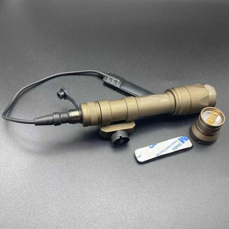 Tactical M600 M600C Airsoft Weapon Flashlight Hunting Scout Torch Rifle AR15 Gun Light Button Remote Switch XJ250728