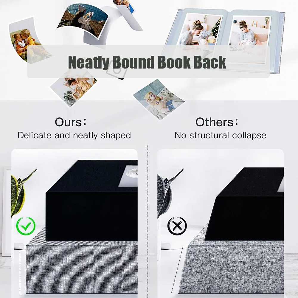 300 Pocket Linen Photo Album for 4x6 Photos Books Slip-in Picture Albums Wedding Baby Family Anniversary Photo Storage Z250729