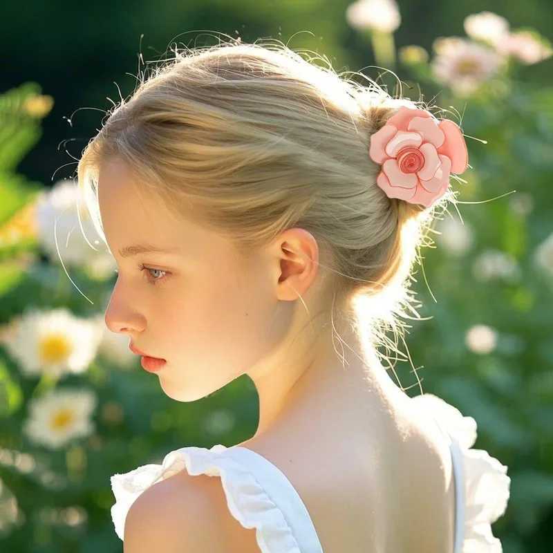 DuoShang NEW Sweet Camellia Rose Hair Claw Acetate Claw Clips Flower Series Crab Hair Clips for Women Girls Hair Accessories Z250729