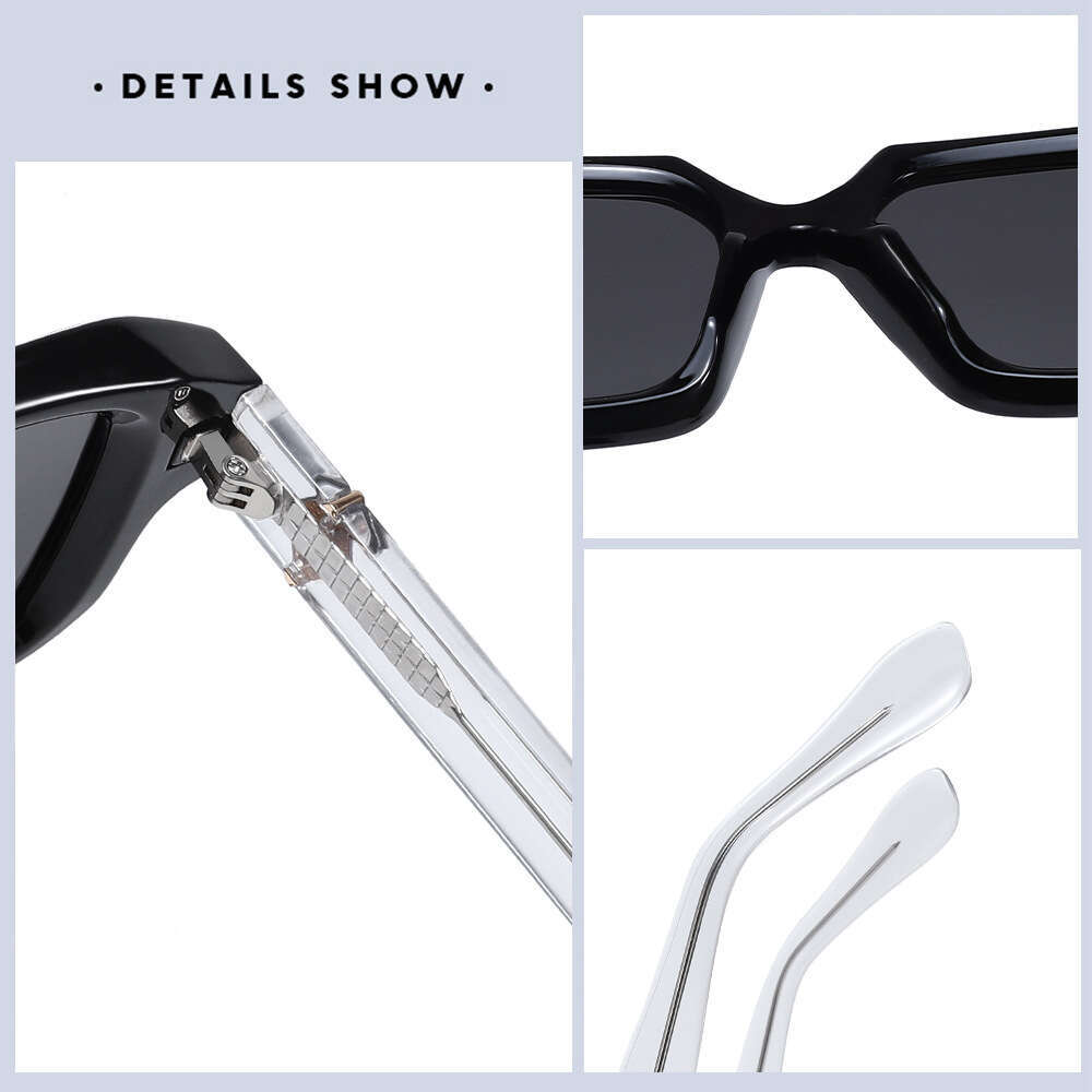 DHcollections Retro Square Polarized Sunglasses - UV400 Protection, TR+Metal Frame, Vintage Style for Men/Women (6 Color Options)