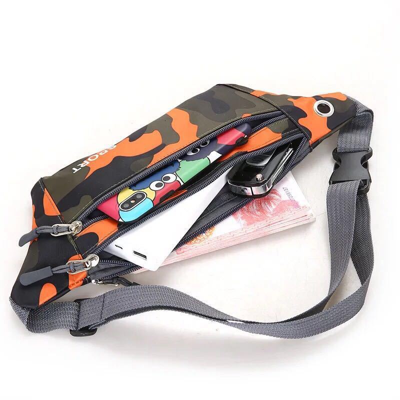 Designer Bag Luxury Camouflage Waist Bag Outdoor Sports Waist Bag Running Bag Fitness Waist Bag Close Fitting Ultra Light Phone Bag Free Shipping