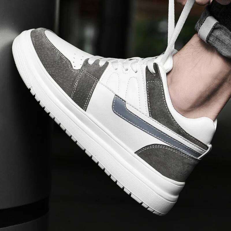 Genuine Leather height increasing elevator men Woman increase 6cm 8cm man sneakers sport shoes casual