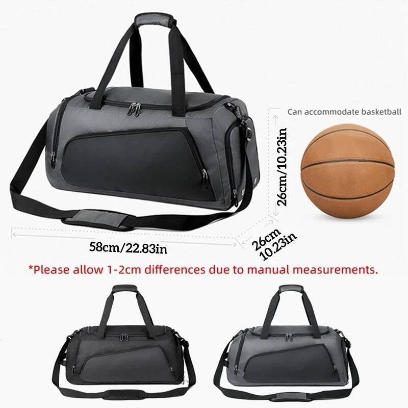 Large Capacity Gym Handbag Travel Bag Dry Wet Separation Pack Man Fiess Sports Shoulder Messenger Bags Shoes Storage Pocket high-quality