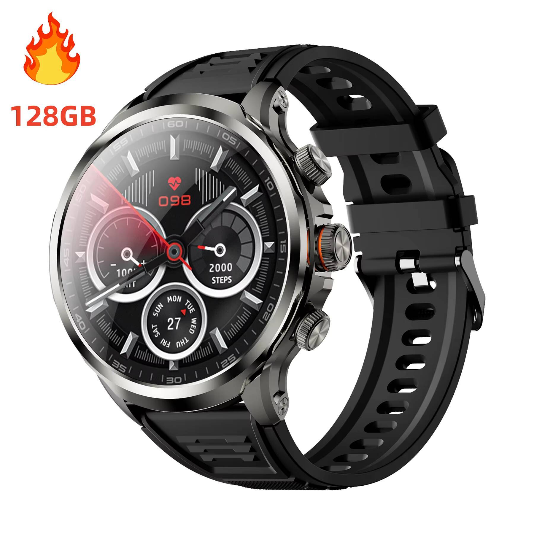 H18 PRO 4G Android Smartwatch 2025 WIFI GPS Tiktok Youtube Facebook AI NFC 8+128GB Sim Card HD Camera Smart Phone Watch