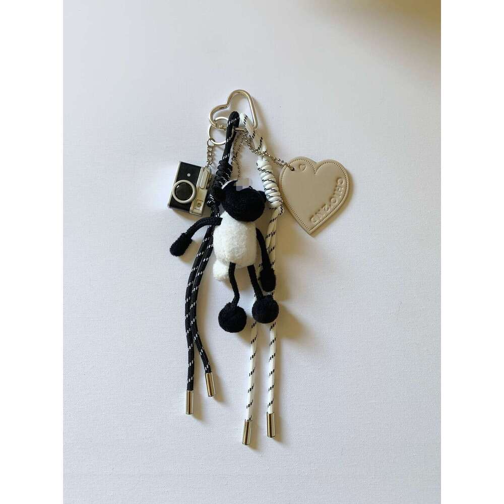 Minimalist Style Niche Woven Lanyard Miu Series Bag Pendant for Men and Women Couple Car Keychain Backpack Decoration Gift